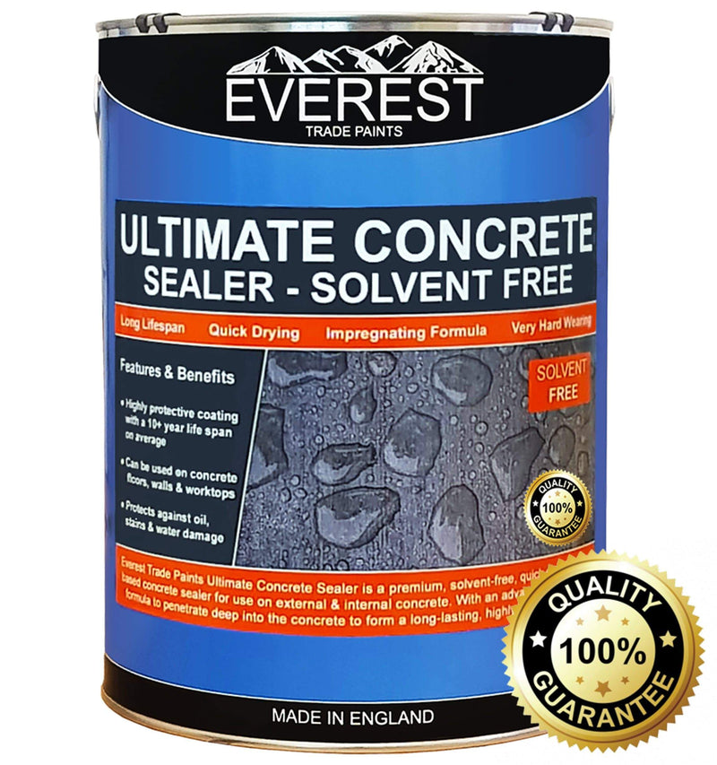 Everest Trade - Ultimate Concrete Sealer - Solvent Free - Impregnating Formula - Internal & External - PremiumPaints