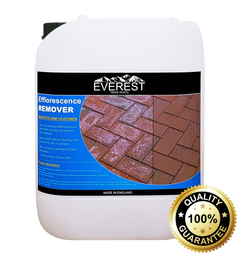 Everest Trade - Efflorescence / Salts Remover For Block Paving Brickwork & Natural Stone - 20 Litre - PremiumPaints