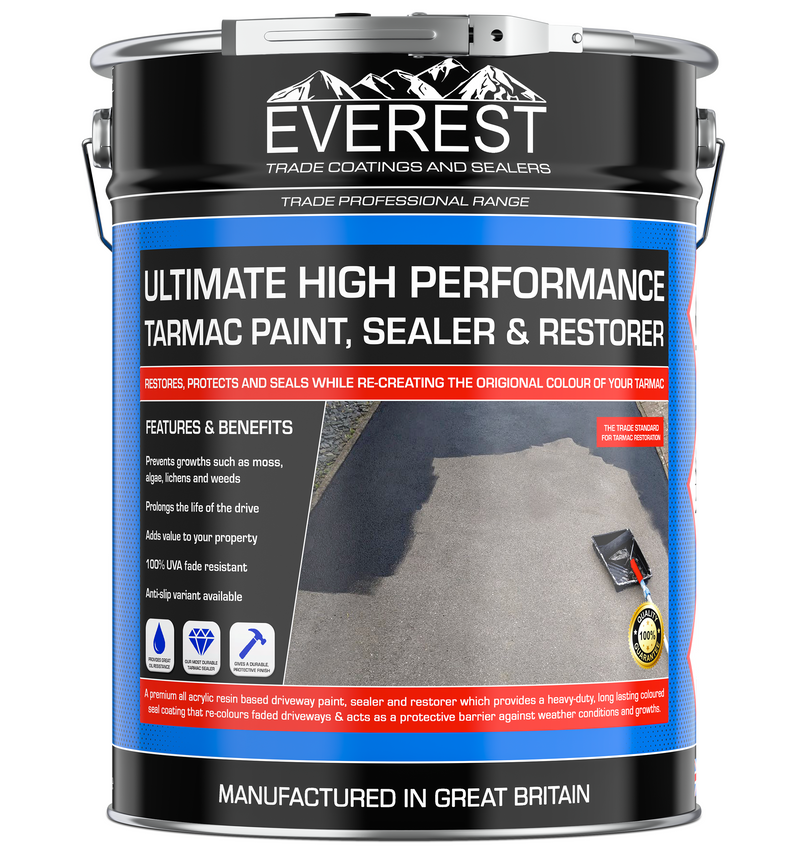 Everest Trade - Ultimate Tarmac Sealer and Restorer - High Performance - Black and Red