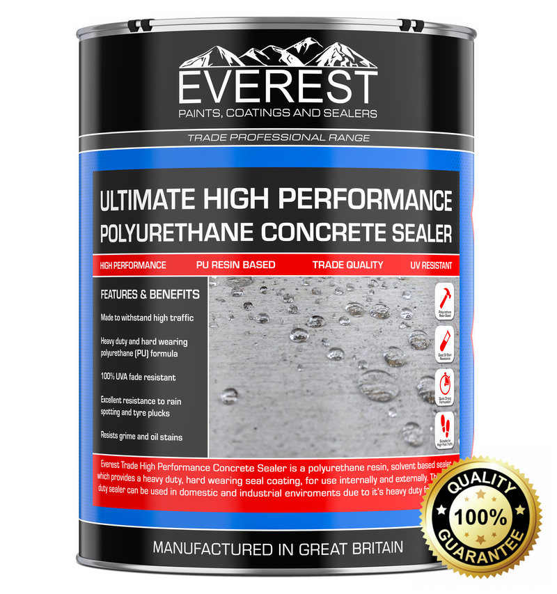 Everest Trade - Concrete Sealer - Polyurethane (PU) Resin Based - Internal and External